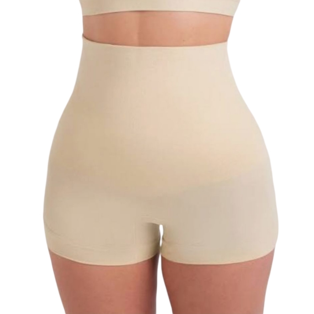 Shapermint High-Waisted Shaper Boyshort Nude Beige Size Large